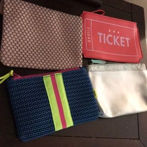 4 makeup bags